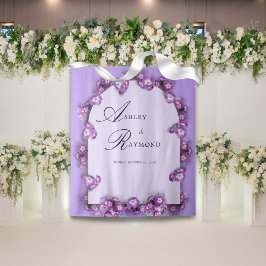 Elegante Moderne Lila Lilac Wandteppich