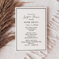 Elegante Moderne Lingerie Dusche Einladung