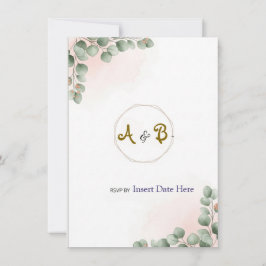 Elegante, moderne Luxus-Hochzeitseinladung | Rose Einladung