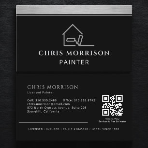 Elegante moderne Maler-Profiqualitäts-QR-Code Visitenkarte