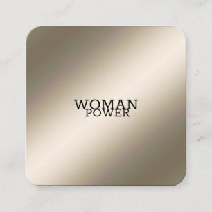 Elegante, moderne Metallgold-Visitenkarte Quadratische Visitenkarte