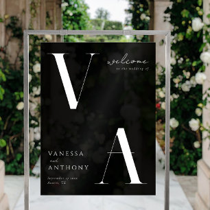 Elegante Moderne Minimalistische Hochzeit Acrylschild