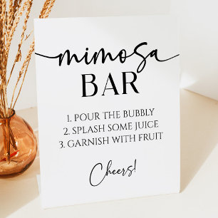 Elegante Moderne Minimalistische Mimosa Bar Sockelschild