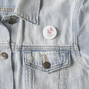 Elegante moderne minimalistische Schmetterlinge Button
