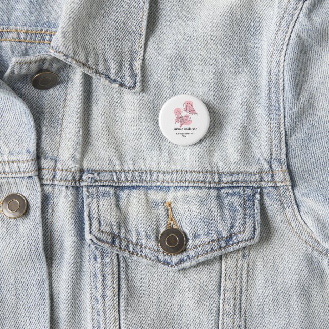 Elegante moderne minimalistische Schmetterlinge Button (Beispiel)