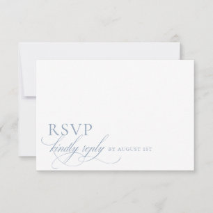 Elegante moderne Minimalistische Skripthochzeit RSVP Karte