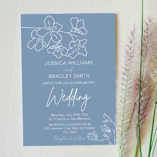 Elegante moderne minimalistische Skriptkalligraphi Einladung