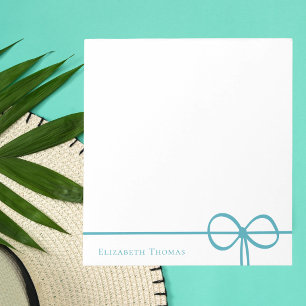 Elegante moderne minimalistische stilvolle blaue S Notizblock
