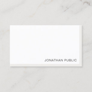 Elegante moderne minimalistische Vorlage Professio Visitenkarte