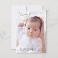 Elegante moderne minimalistische Zwei-Baby-Foto-Ge