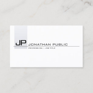 Elegante moderne Monogram Minimalistisch Trendy Sc Visitenkarte