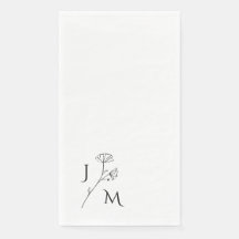 Elegante Moderne Monogramm-Hochzeit
