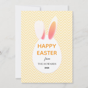 Elegante moderne Muster Frohe Ostern Foto Feiertagskarte