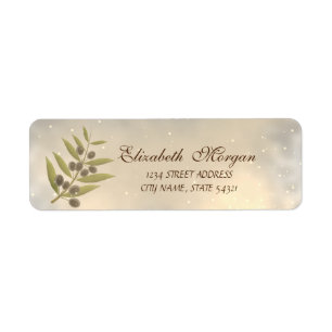 Elegante moderne Niedliche Zweigstelle Olive