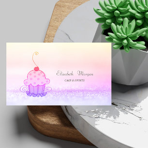 Elegante moderne Ombre-Bokeh-Torte Süßigkeiten Visitenkarte