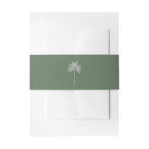 Elegante moderne Palmenillustration Hochzeit