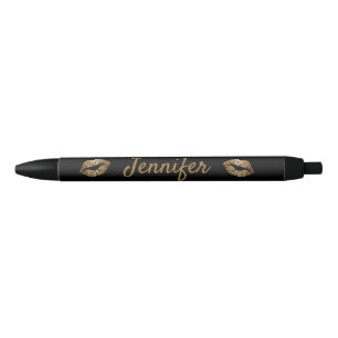 elegante, moderne personalisierte Goldlips Kugelschreiber