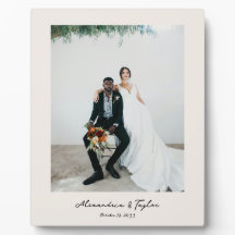 Elegante Moderne Personalisierte Hochzeitsbühne Fo