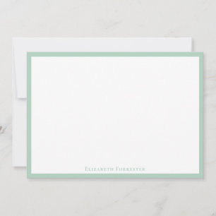 Elegante moderne Pistachio-Grenz-Karte Mitteilungskarte