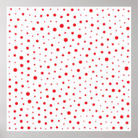 Elegante moderne Polka-Dots - Rot- BG anpassen