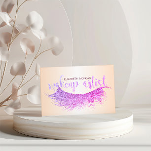 Elegante moderne professionelle glitzernde Wimpern Visitenkarte