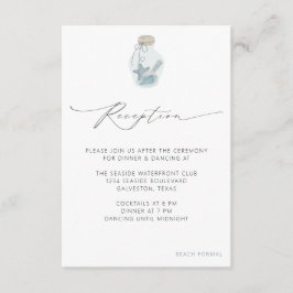 Elegante, moderne Rezeption für Hochzeiten Begleitkarte