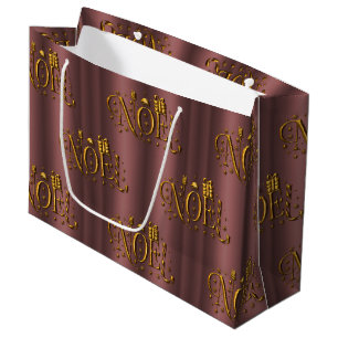 Elegante Moderne Rose Gold Weihnachten Weihnachten Große Geschenktüte