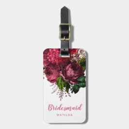 Elegante, moderne Rose mit goldblühender Brauerei Gepäckanhänger