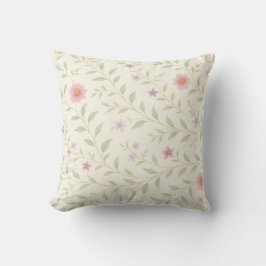 Elegante moderne Royal Green Wildblume dekoriert Kissen