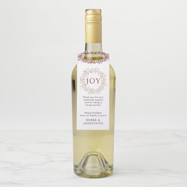 Elegante Moderne Rustikale Kleider Joy Holiday Bus Flaschenanhänger (Auf Flasche)