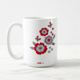Elegante Moderne schicke Blume Klassische Tasse