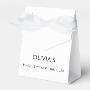 Elegante moderne Schrift Bridal Favor Box Geschenkschachtel