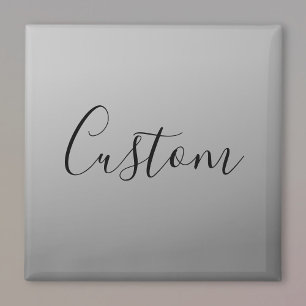 Elegante moderne Schrift editierbarer schwarzer Te Magnet