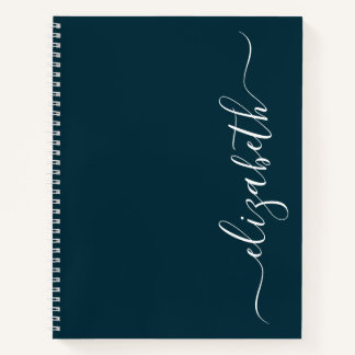 Elegante moderne Schrift Personalisiert Notizbuch