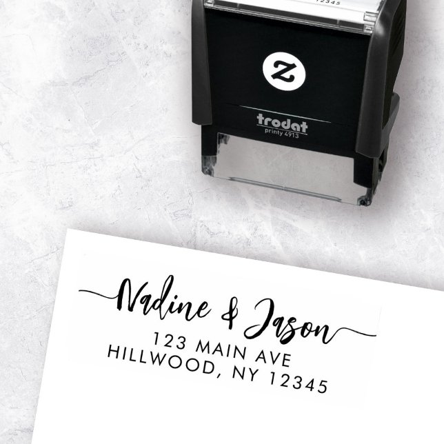 Elegante moderne Schrift Stilvolle Minimalistische Permastempel (Von Creator hochgeladen)