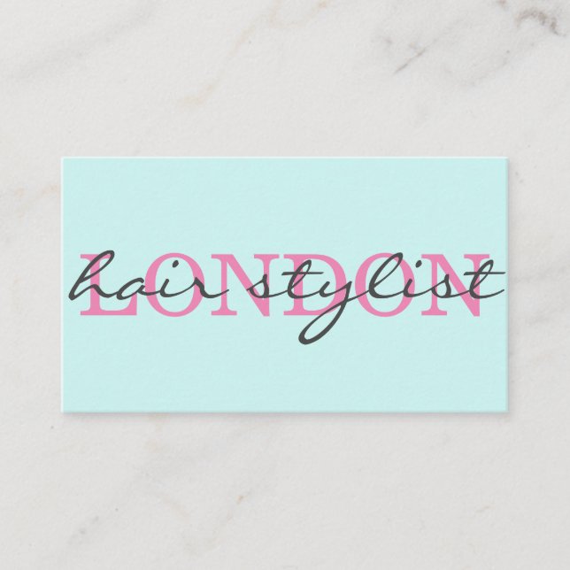 Elegante, moderne Schriftzeichen Visitenkarte (Vorderseite)