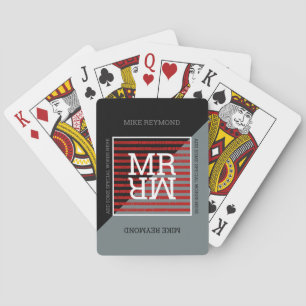elegante_moderne schwarz/grau spielende_karten mit spielkarten