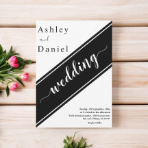 Elegante, moderne Schwarz-Weiß-Delikatesse