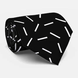Elegante moderne, Schwarz-weiße Linienmuster Krawatte