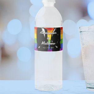 Elegante moderne schwule Männer Hochzeit Regenboge