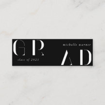 elegante, moderne Script-Abschluss-Namenskarte