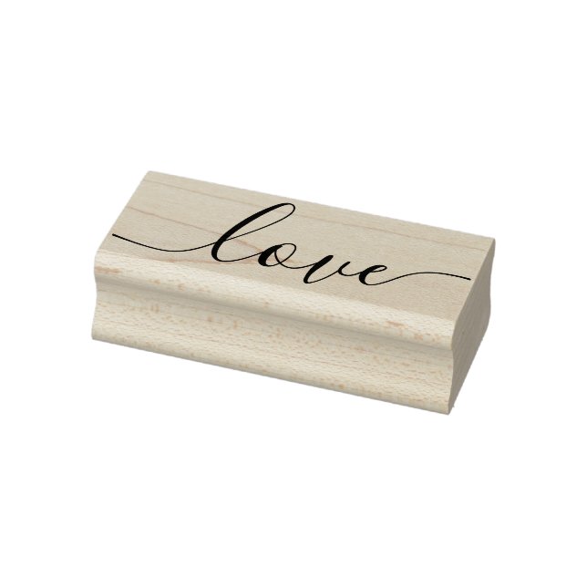 Elegante Moderne Script-Liebe Gummistempel (Stempel)