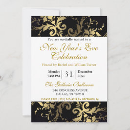 Elegante moderne Silvester-Party Einladung