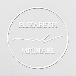 Elegante, moderne Skripte Einfache Initialen Hochz