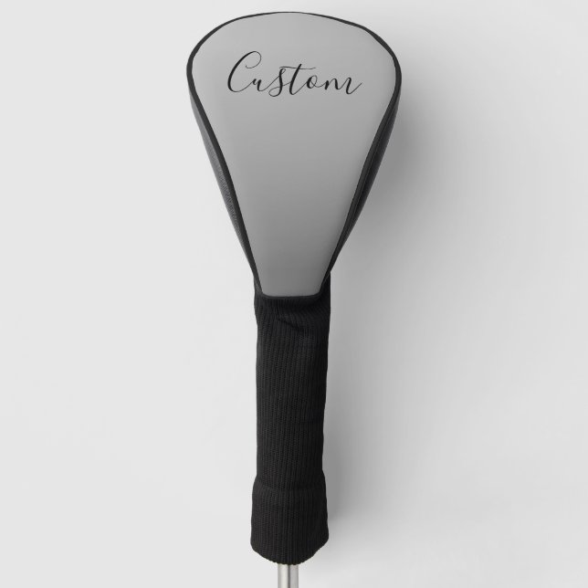 Elegante moderne Skripterstellung für bearbeitbare Golf Headcover (Vorderseite)