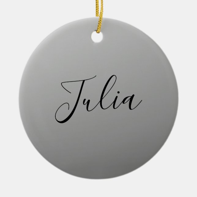 Elegante moderne Skripterstellung für bearbeitbare Keramik Ornament (Vorne)