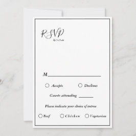 Elegante moderne Speisekarte mit Hochzeitskarte UA Einladung