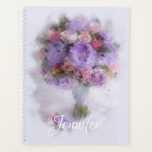 Elegante moderne Template-Blume Ölgemälde Planer