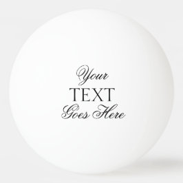Elegante moderne Typografie kreiert Ihren eigenen  Tischtennisball