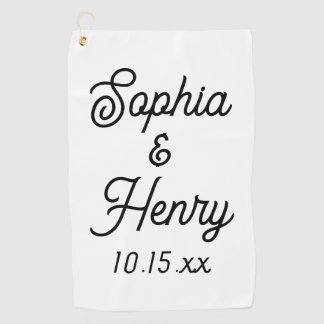 Elegante moderne Typografie Script-Gastgeschenk Ho Golfhandtuch